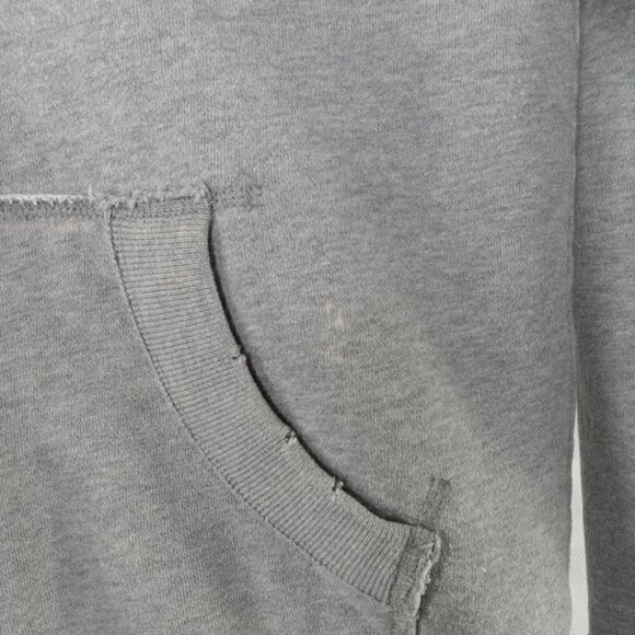 Aeropostale Coat Women Extra Small Zip Up Sherpa Lined Hoodie Grey Brown - Picture 4 of 8